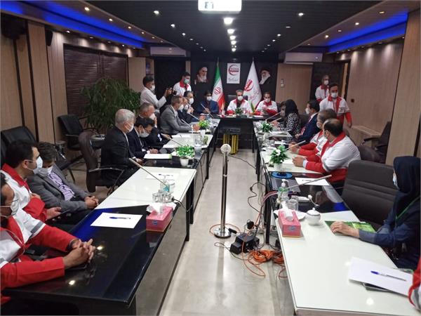 برگزاری نشست مشترک مدیران ارشد سازمان تدارکات پزشکی با سفرای صلیب سرخ کشورهای مهمان