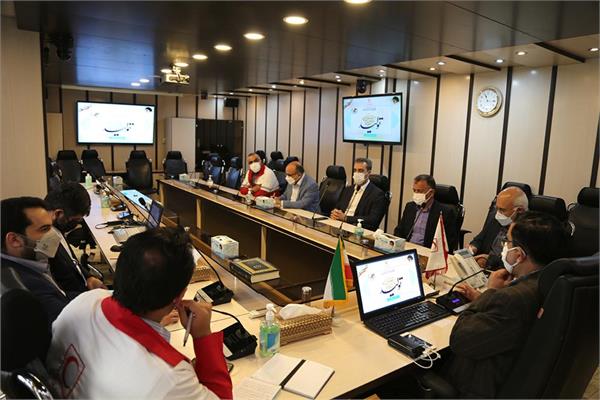جلسه مدیران عامل شرکتها جهت برنامه ریزی گرامیداشت صدمین سالگرد تأسیس جمعیت هلال احمر