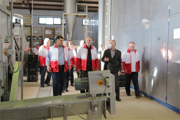 بازدید دبیرکل جمعیت هلال احمر از شرکت سهاجیسا