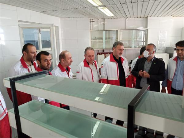 بازدید دبیرکل جمعیت هلال احمر از شرکت سهاجیسا