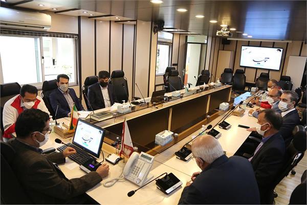 جلسه مدیران عامل شرکتها جهت برنامه ریزی گرامیداشت صدمین سالگرد تأسیس جمعیت هلال احمر