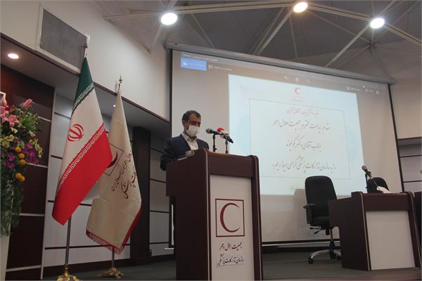 صمیمانه رئیس جمعیت هلال احمر با کارکنان سازمان تدارکات پزشکی
