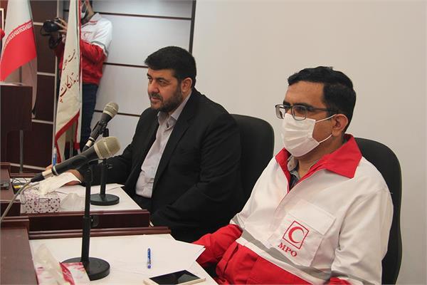 صمیمانه رئیس جمعیت هلال احمر با کارکنان سازمان تدارکات پزشکی