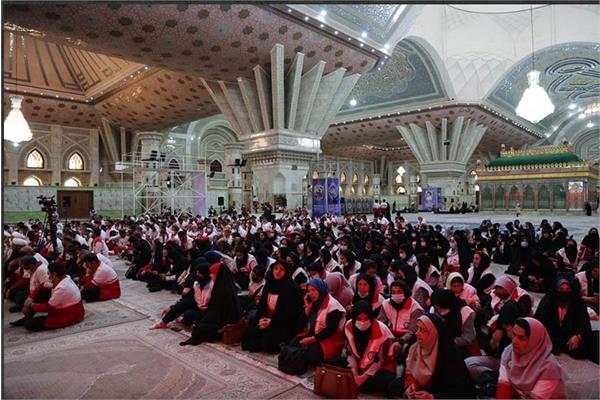 تجدید میثاق مدیرعامل، مدیران و کارکنان سازمان تدارکات پزشکی هلال احمر با آرمانهای امام خمینی(ره)