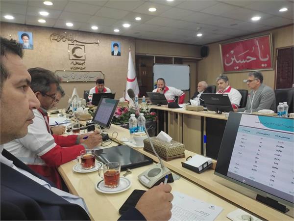 نشست مدیر عامل و هیئت مدیره سها جیسا با دکتر کولیوند رئیس محترم جمعیت هلال احمر