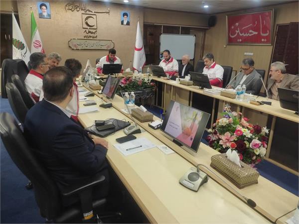 نشست مدیر عامل و هیئت مدیره سها جیسا با دکتر کولیوند رئیس محترم جمعیت هلال احمر