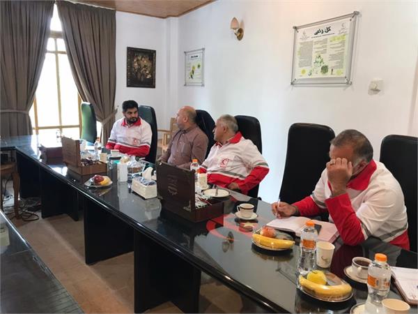 جلسه مدیر عامل شرکت سها کیش و هیئت همراه با مدیر عامل شرکت سها جیسا